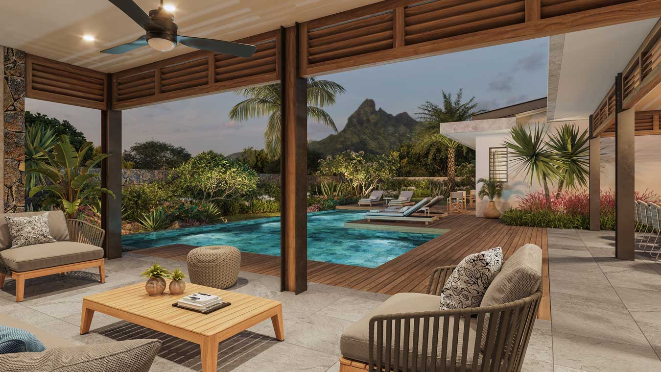 Villa 5 chambres à vendre à Tamarin, île Maurice, proposée par Ohana Heritage Group pour un investissement haut de gamme