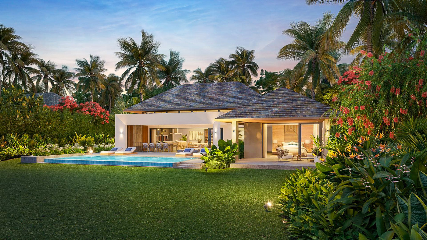 Accès direct au parcours de golf depuis la villa de 5 chambres à Mont Choisy, Ohana Heritage Group