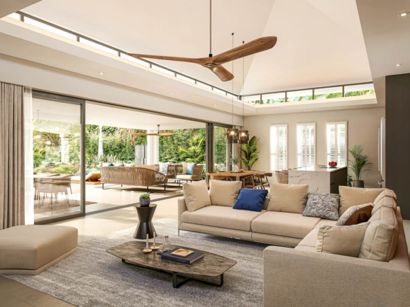 Vue extérieure d’une villa lagoon à Mont Choisy signée Ohana Heritage Group