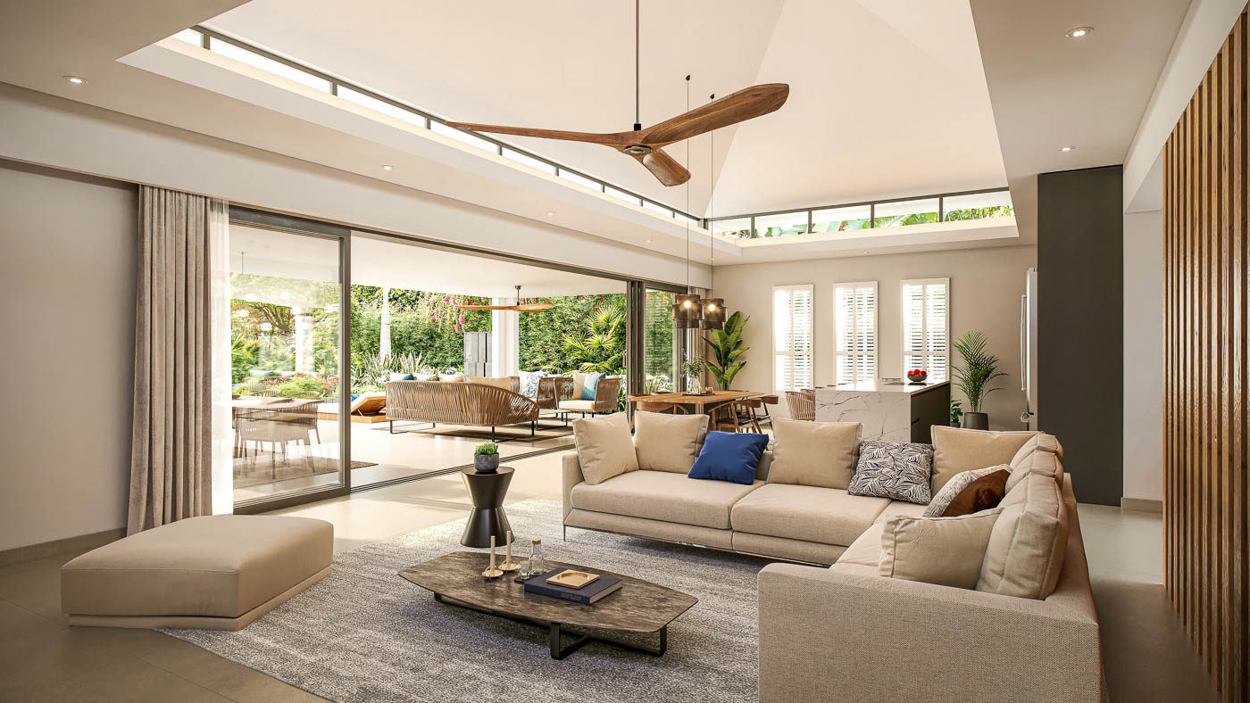 Vue extérieure d’une villa lagoon à Mont Choisy signée Ohana Heritage Group