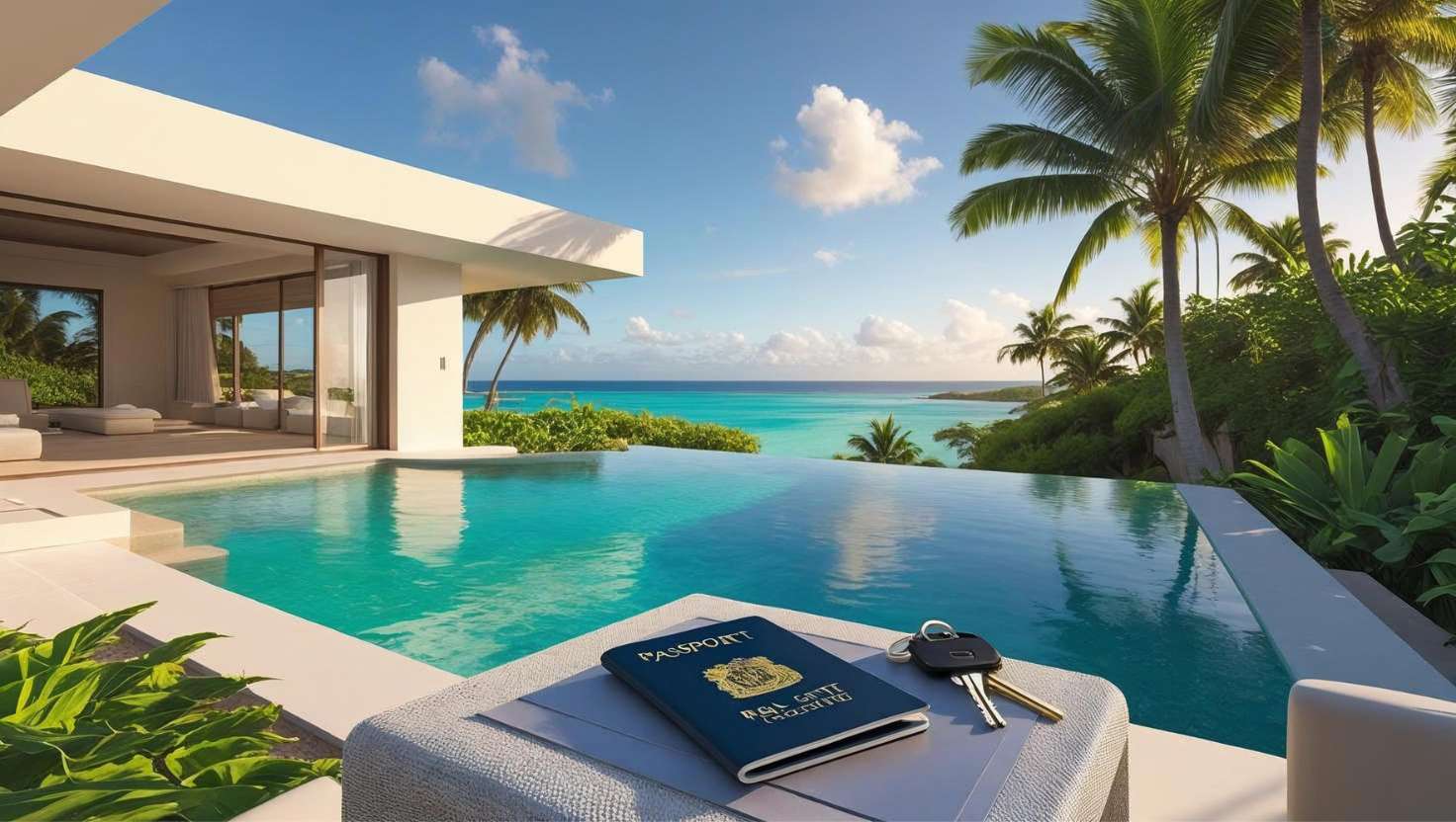 Villa contemporaine avec piscine et vue mer à l’île Maurice destinée aux acheteurs étrangers