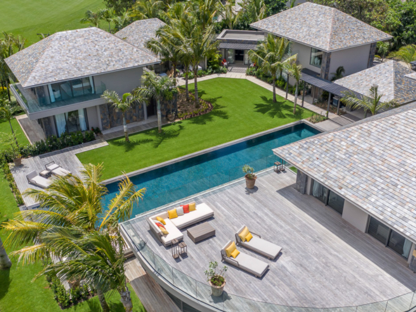 Villa contemporaine en bord de golf à Anahita, vente exclusive Ohana Heritage