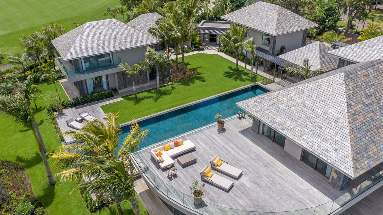 Villa contemporaine en bord de golf à Anahita, vente exclusive Ohana Heritage