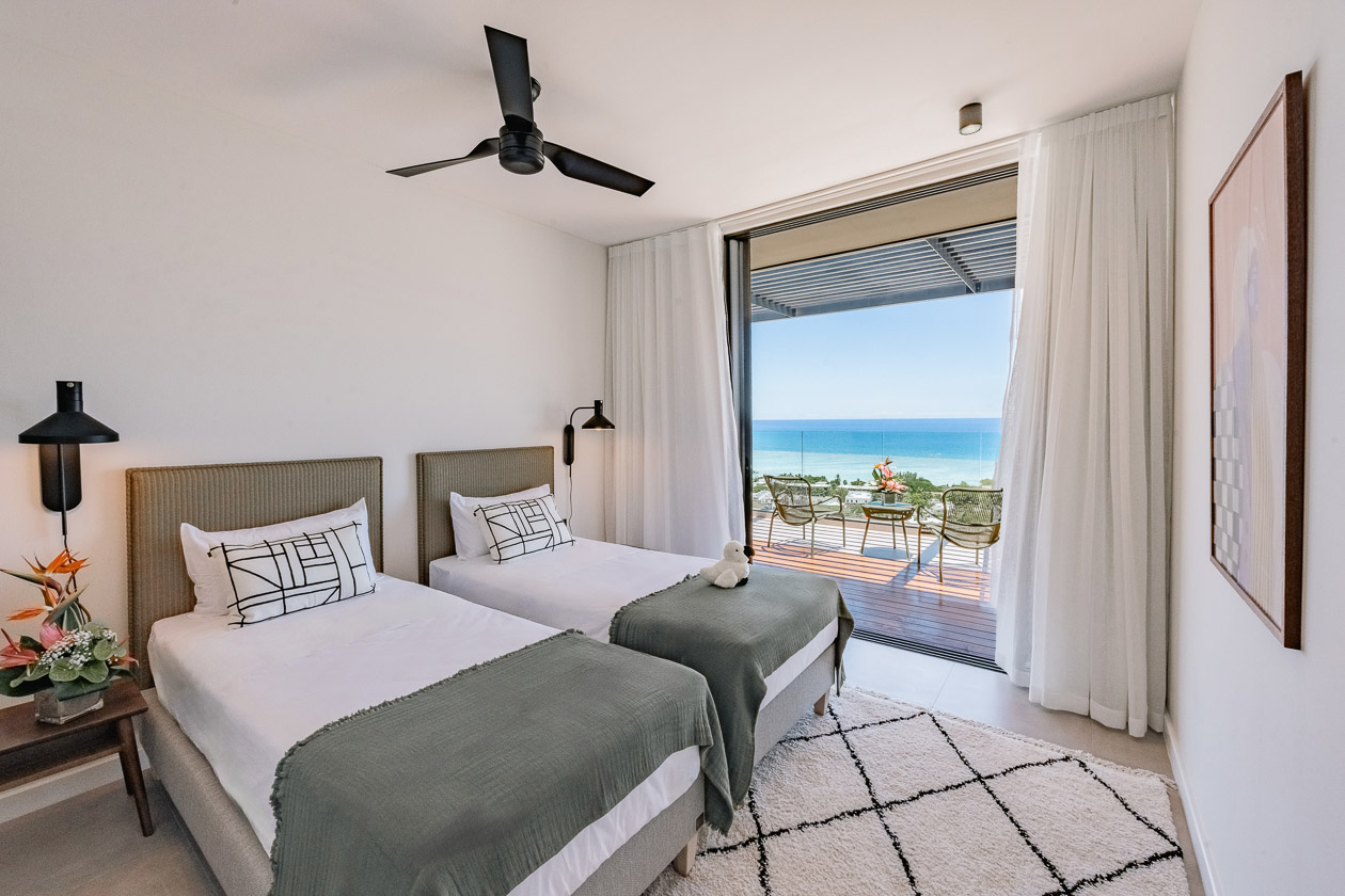 Suite avec vue mer dans un penthouse exclusif à vendre à l’île Maurice